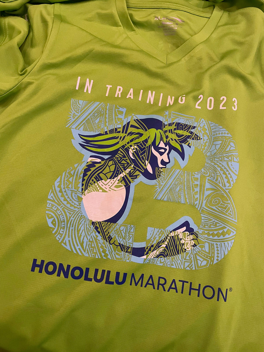 2023 Pre Paid Honolulu Marathon In Training Shirt Honolulu Marathon Events Online Store 4799